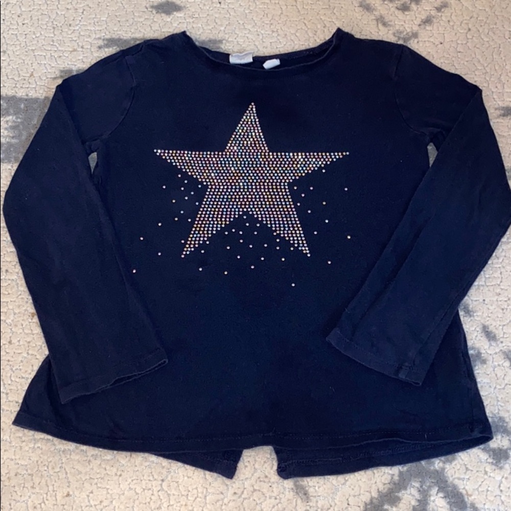 Gap kids girls studded top. Navy small